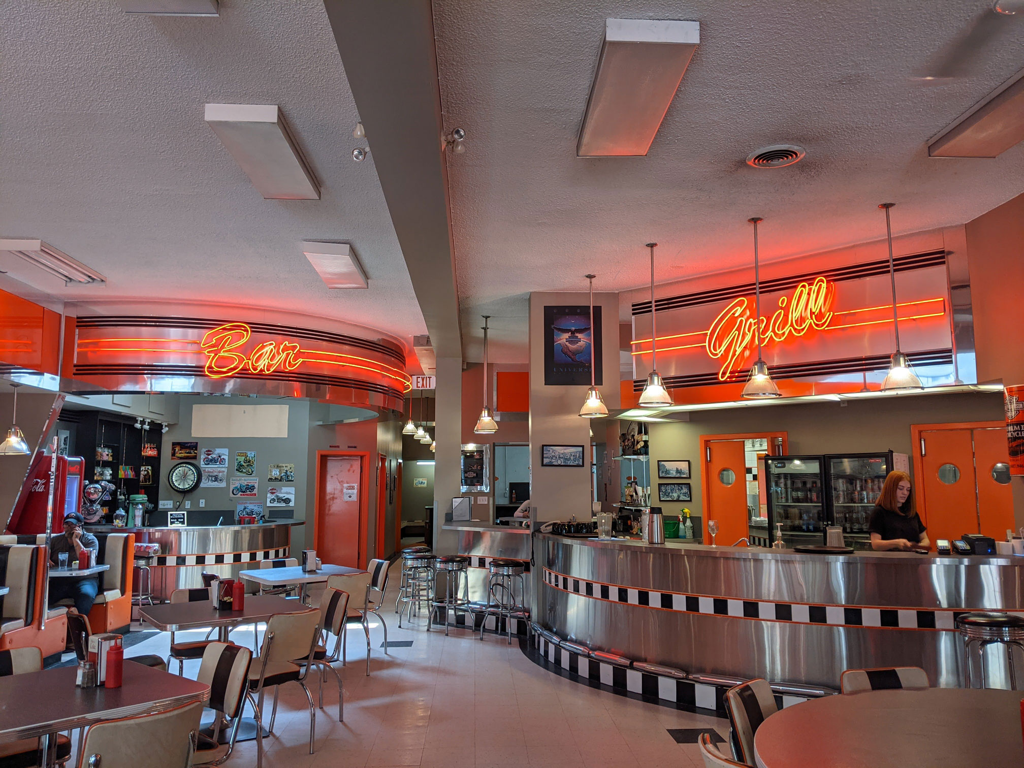 Bar and Grill Sign at one of Calgary's Old-Fashioned Diners