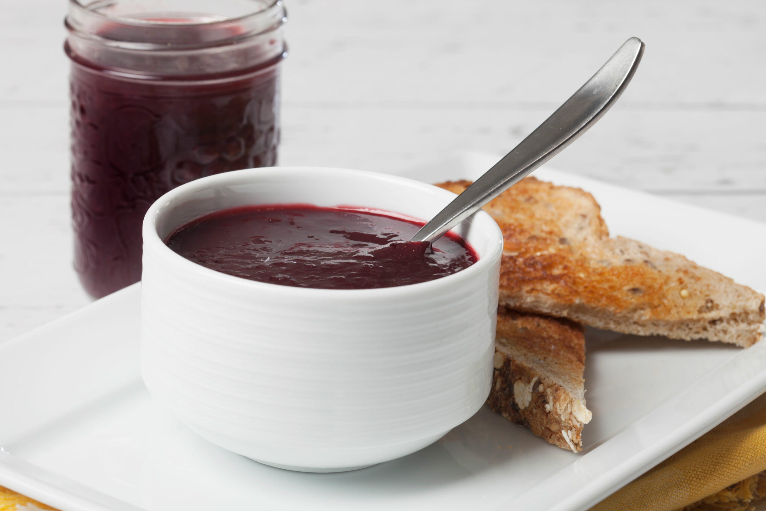 Cherry Rhubarb Jam from farmers market ingredients