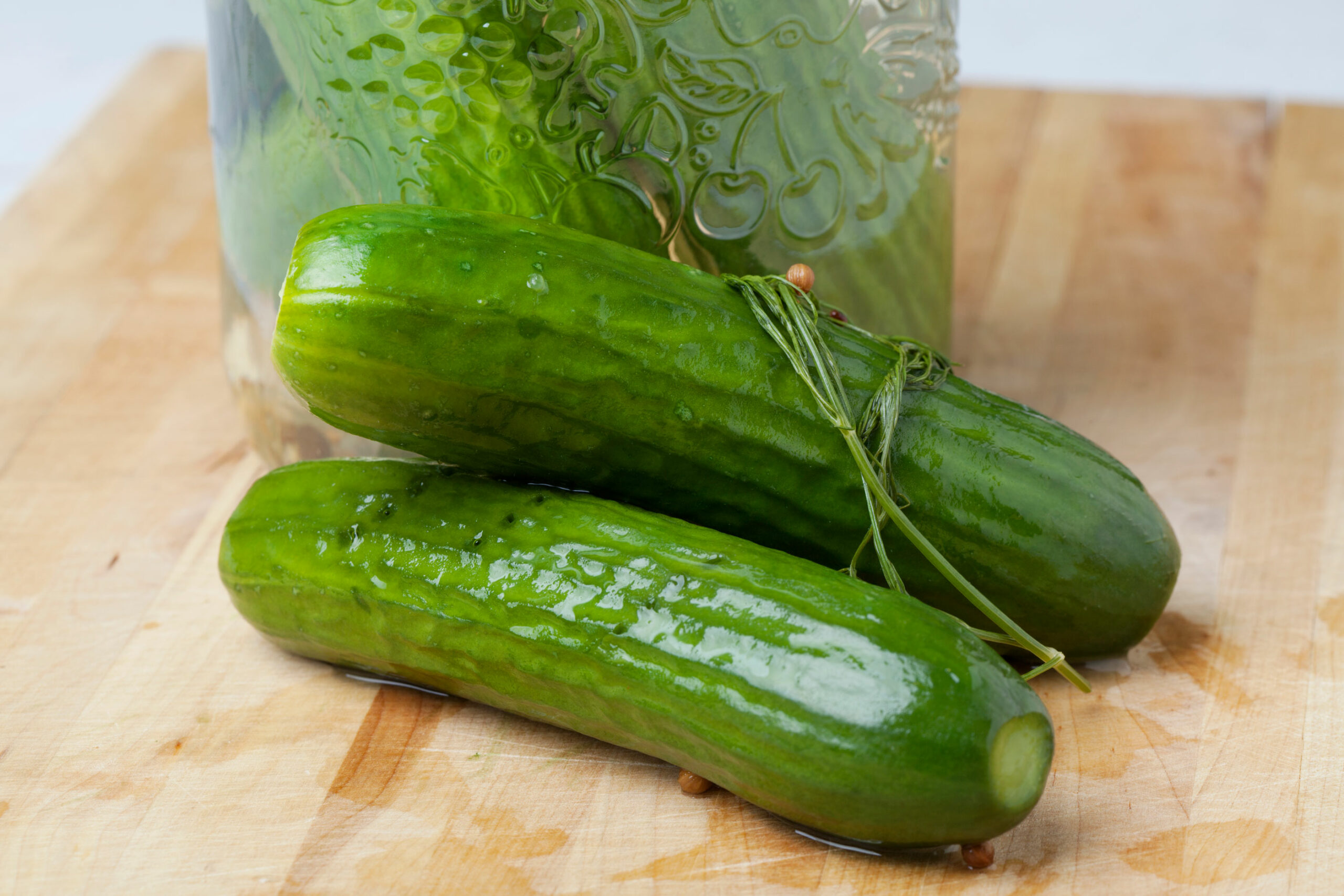 Refrigerator Dills from Farmers Market Ingredients