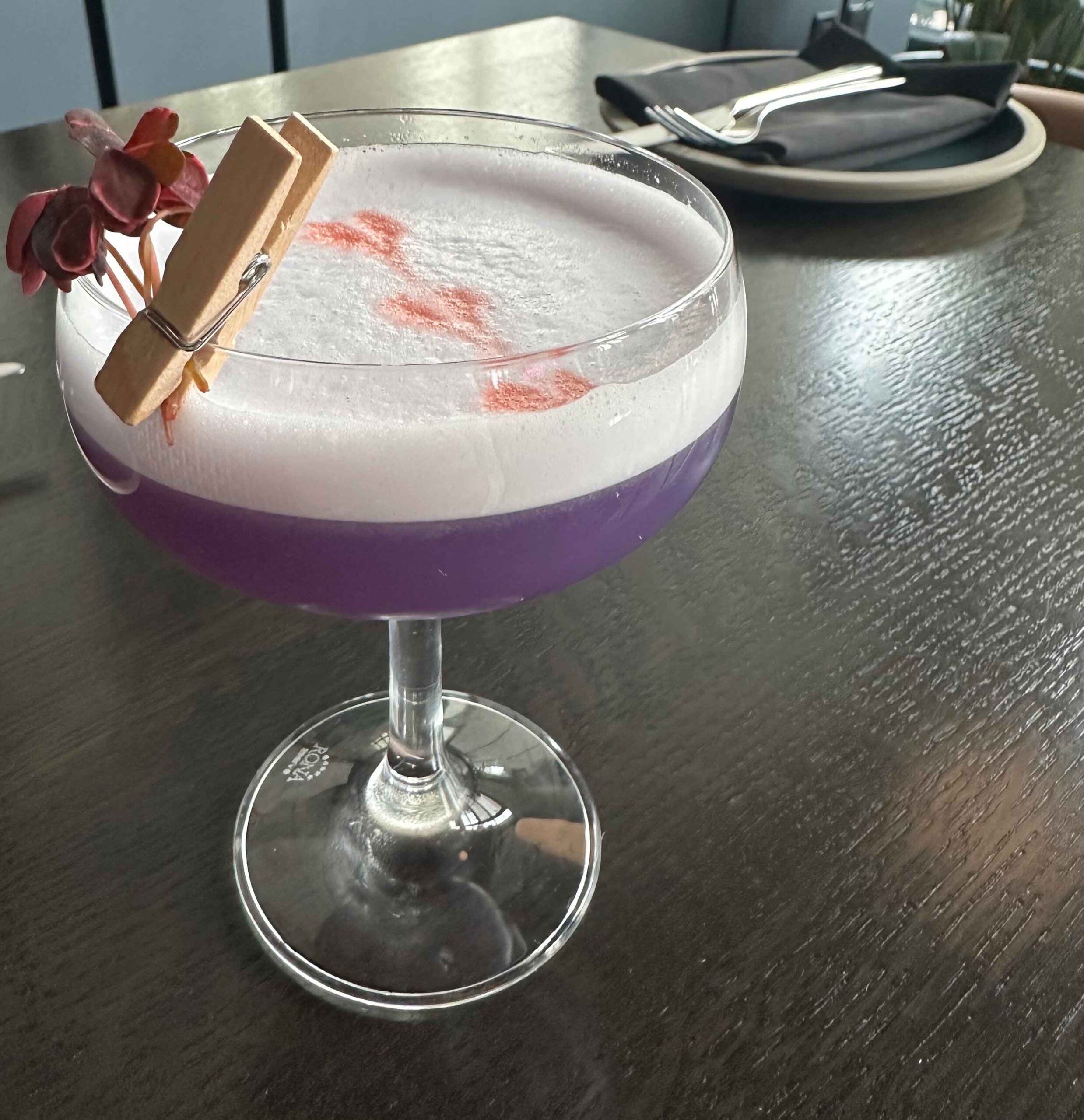 Violet Haze cocktail from Bar Chouette